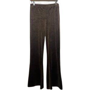 HOLLISTER | Chocolate Brown Velour Flared Leg Lounge Pants | Size M